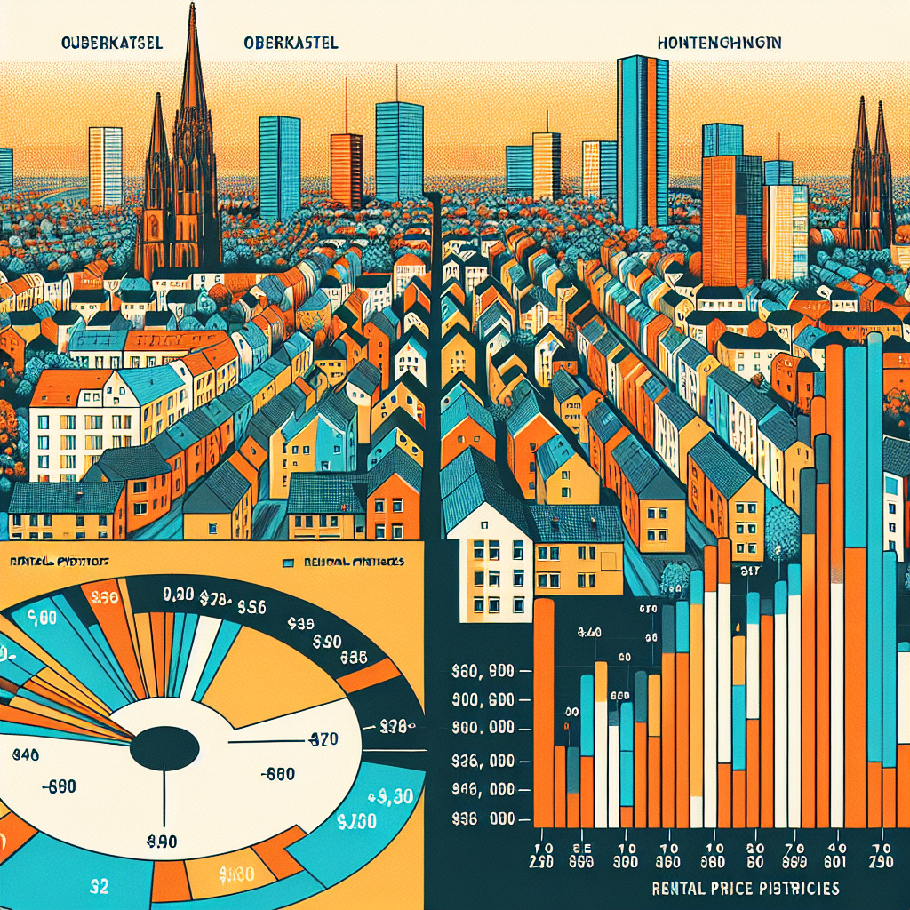Mietpreisentwicklung in Bonn-Oberkassel vs. andere Stadtteile.